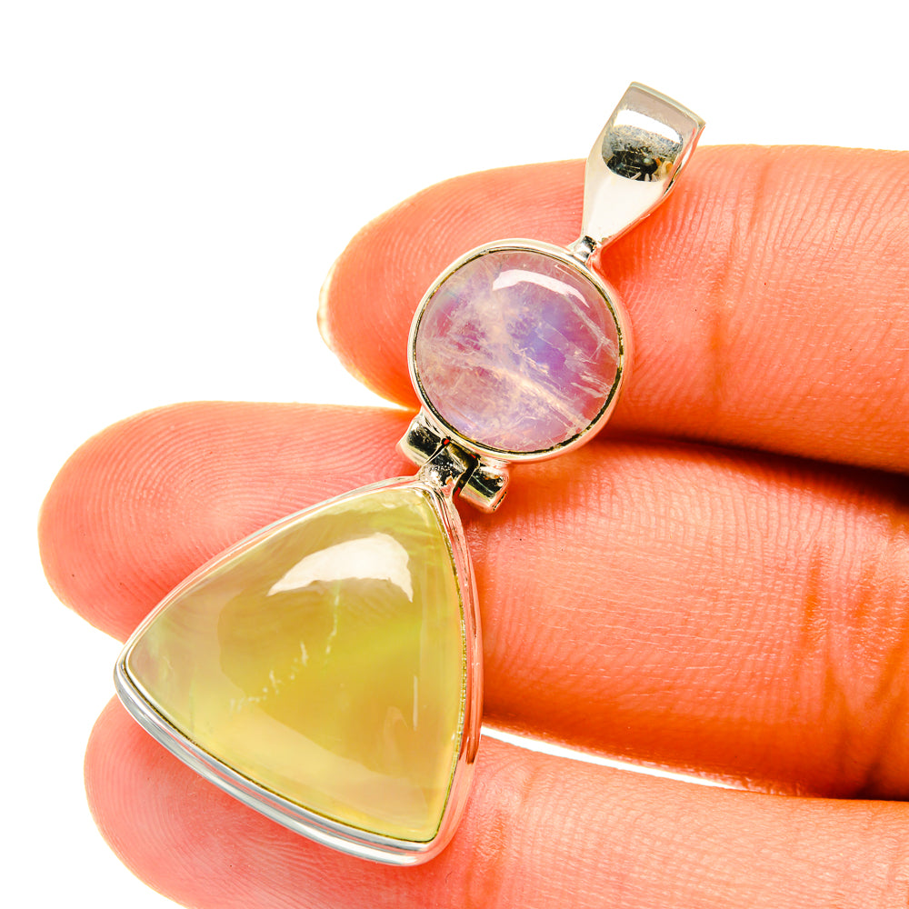 Prehnite Pendants handcrafted by Ana Silver Co - PD3759
