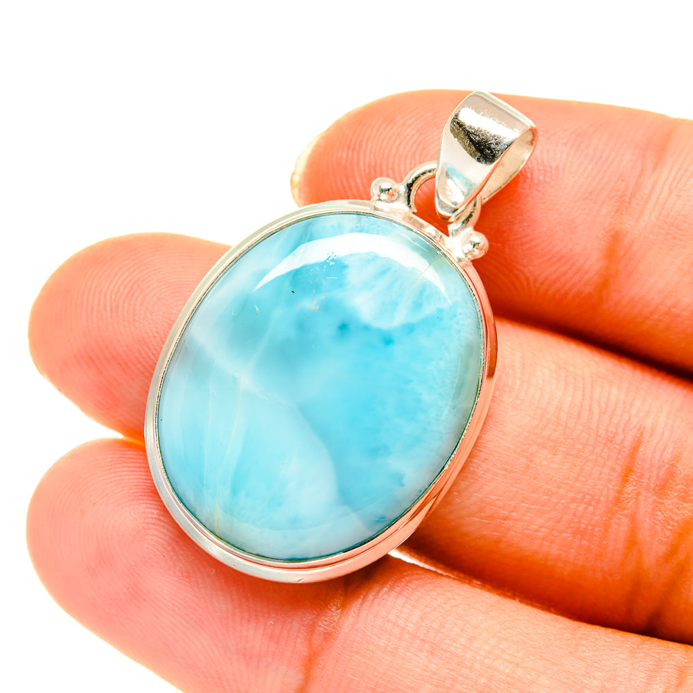 Larimar Pendants handcrafted by Ana Silver Co - PD3775