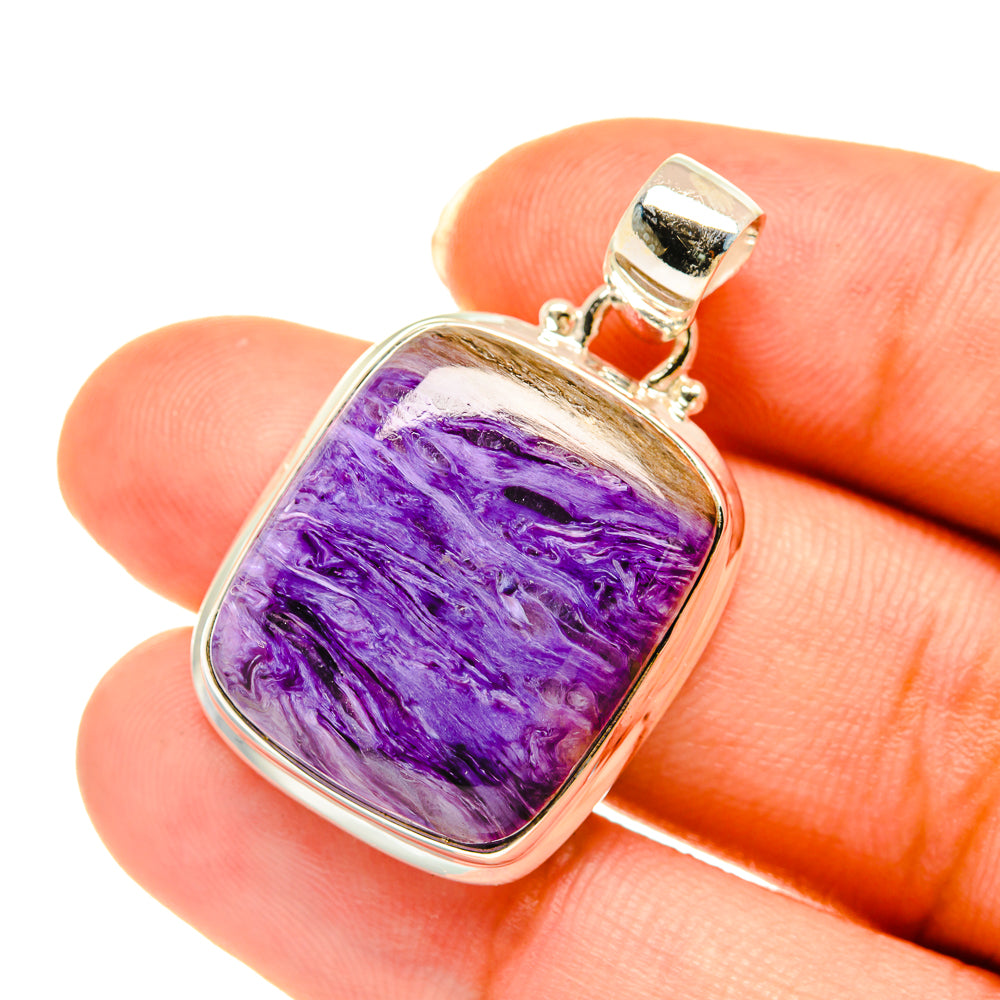 Charoite Pendants handcrafted by Ana Silver Co - PD3778