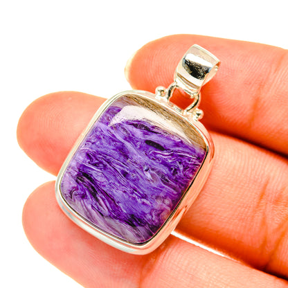 Charoite Pendants handcrafted by Ana Silver Co - PD3778