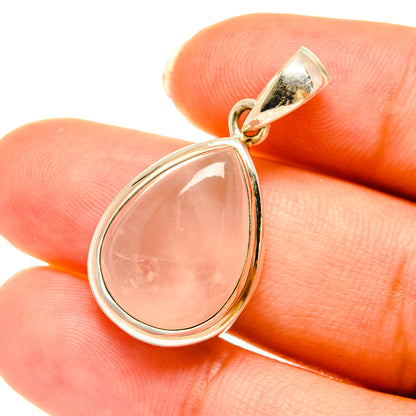 Rose Quartz Pendants handcrafted by Ana Silver Co - PD3779
