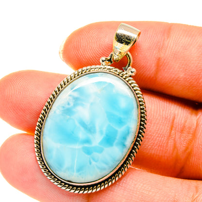 Larimar Pendants handcrafted by Ana Silver Co - PD3782