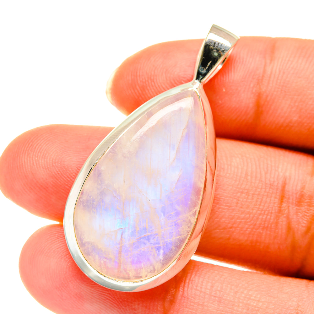Rainbow Moonstone Pendants handcrafted by Ana Silver Co - PD3783