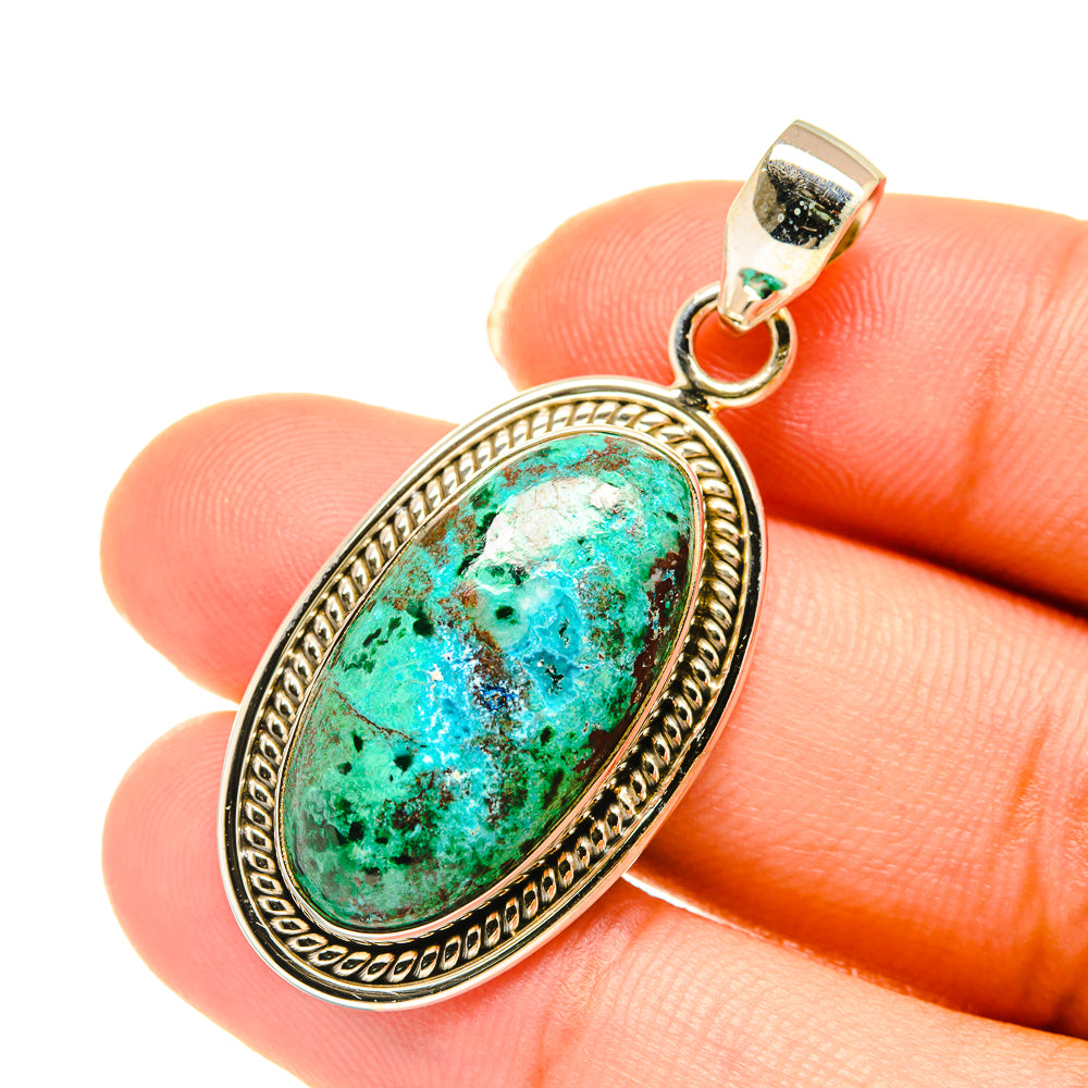 Chrysocolla Pendants handcrafted by Ana Silver Co - PD3787
