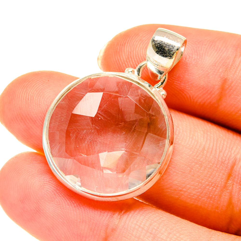 White Quartz Pendants handcrafted by Ana Silver Co - PD3792