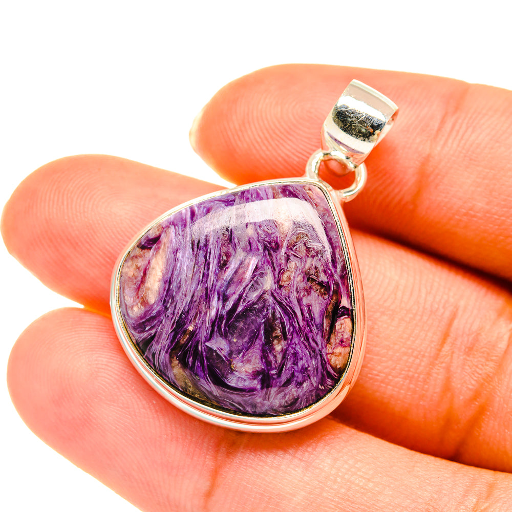 Charoite Pendants handcrafted by Ana Silver Co - PD3793