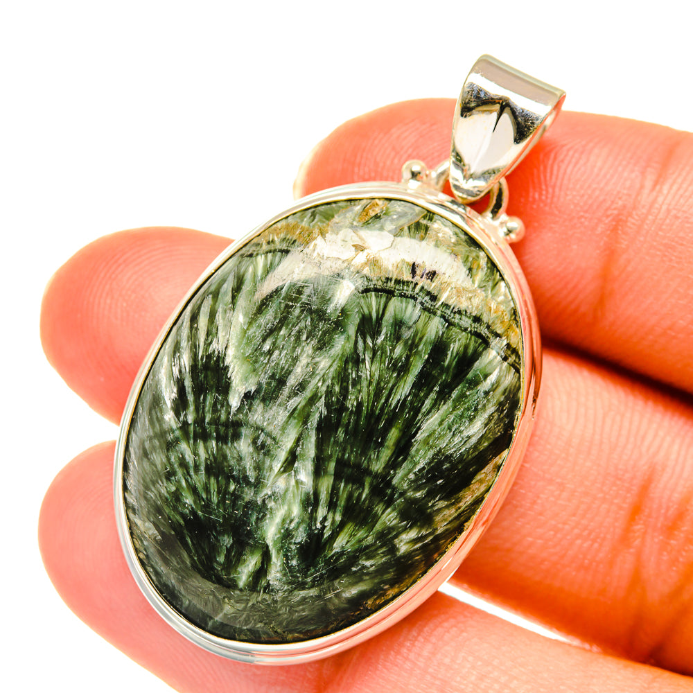 Seraphinite Pendants handcrafted by Ana Silver Co - PD3805