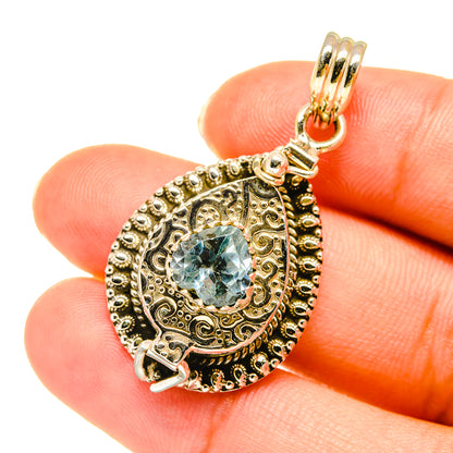 Blue Topaz Pendants handcrafted by Ana Silver Co - PD3808