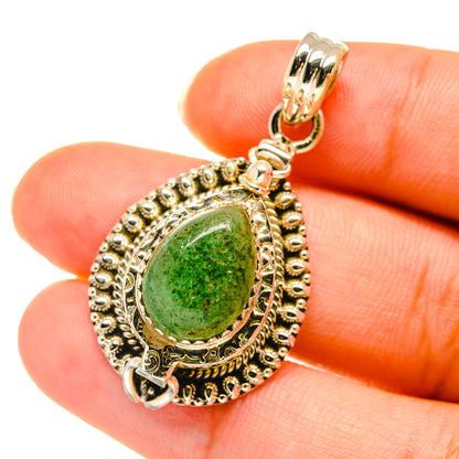 Green Aventurine Pendants handcrafted by Ana Silver Co - PD3811