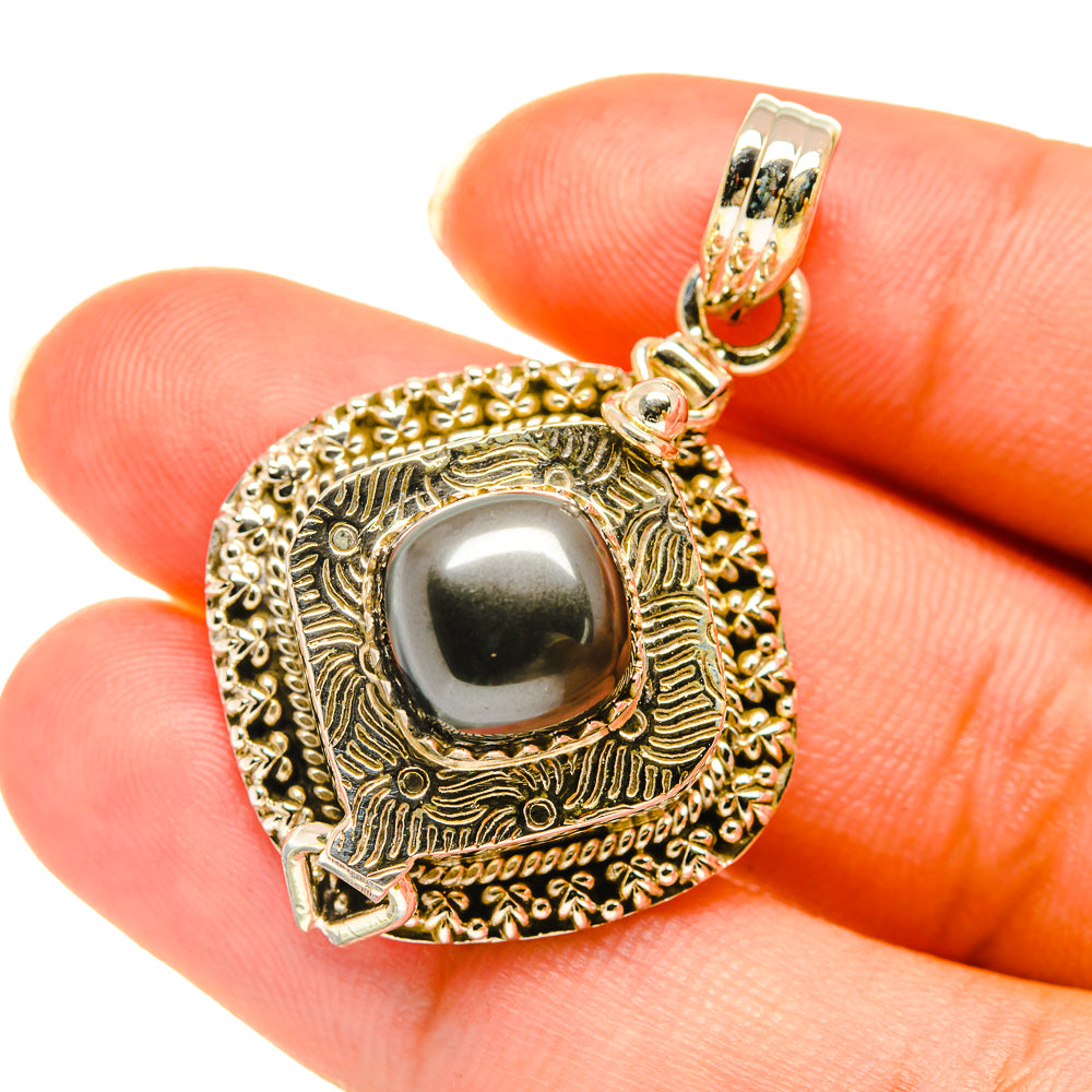 Hematite Pendants handcrafted by Ana Silver Co - PD3815