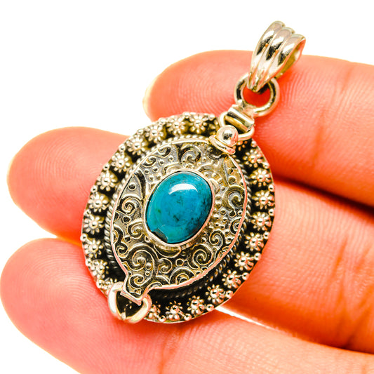 Chrysocolla Pendants handcrafted by Ana Silver Co - PD3820