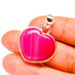 Pink Botswana Agate Pendants handcrafted by Ana Silver Co - PD3837