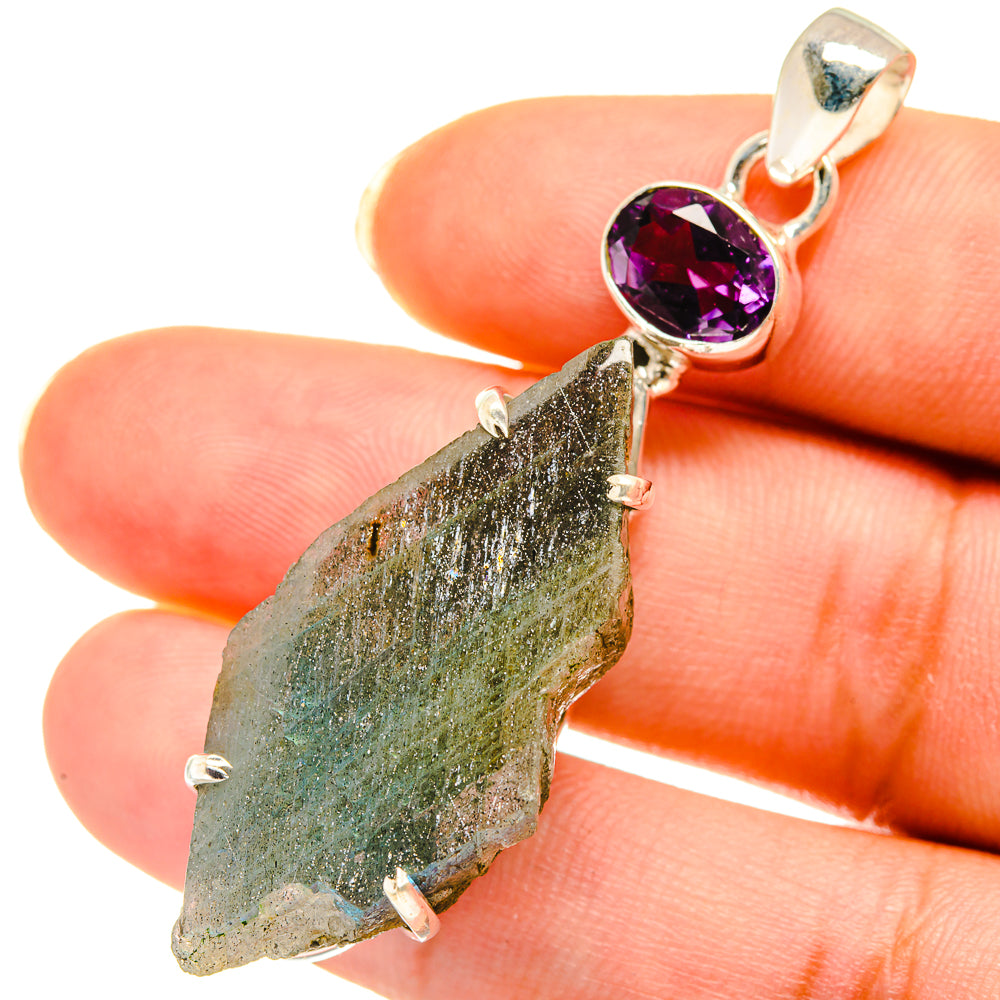 Labradorite Pendants handcrafted by Ana Silver Co - PD3858