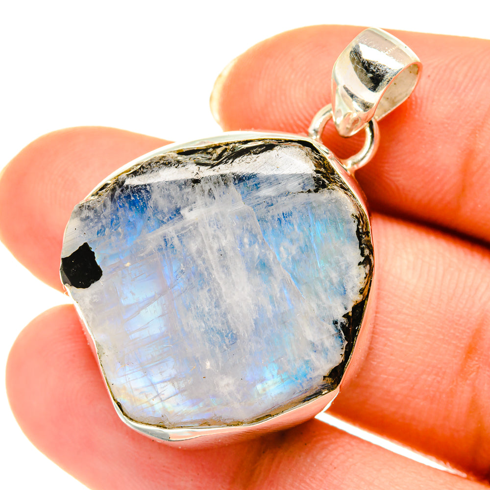 Rainbow Moonstone Pendants handcrafted by Ana Silver Co - PD3862