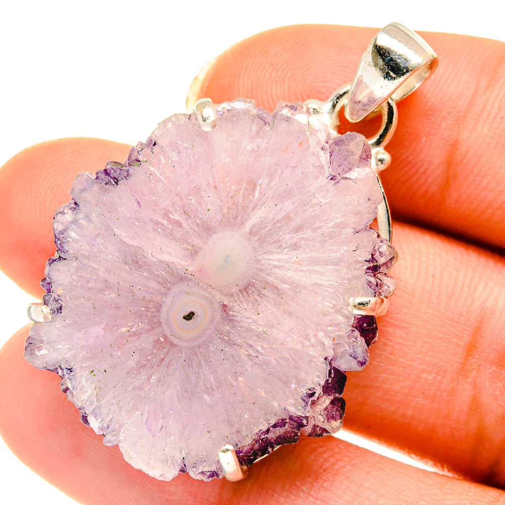 Amethyst Stalactite Pendants handcrafted by Ana Silver Co - PD3866