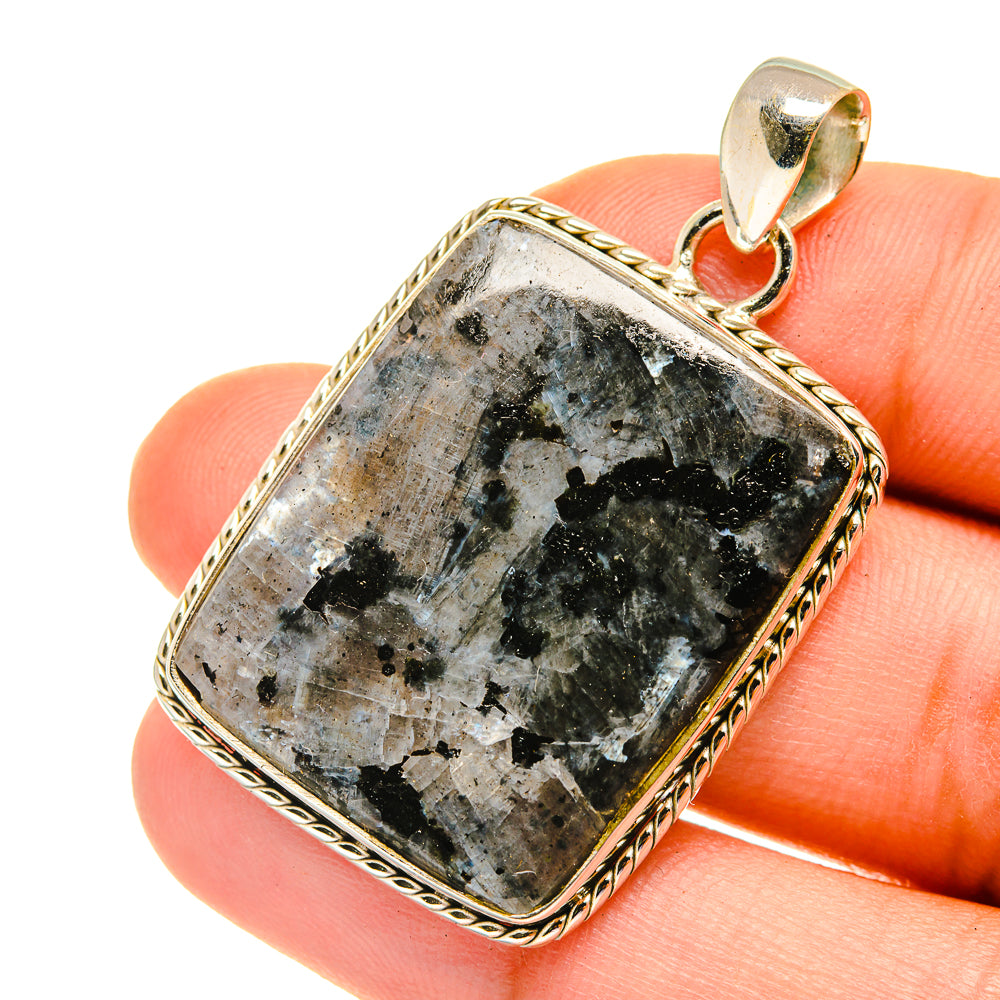 Gabbro Stone Pendants handcrafted by Ana Silver Co - PD3872