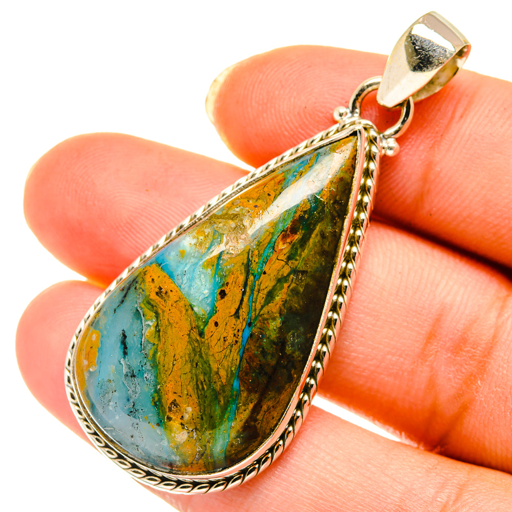 Peruvian Opal Pendants handcrafted by Ana Silver Co - PD3886