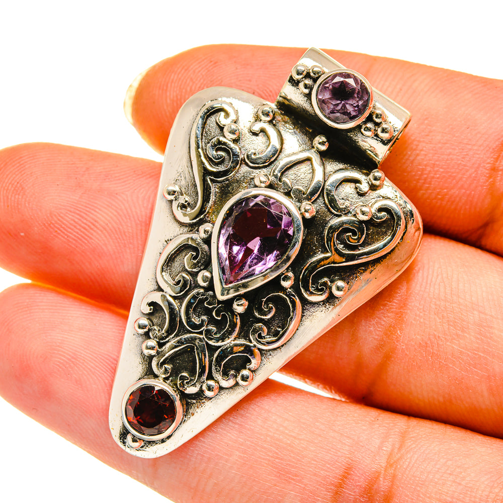 Amethyst Pendants handcrafted by Ana Silver Co - PD3889