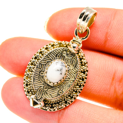 Dendritic Opal Pendants handcrafted by Ana Silver Co - PD3903