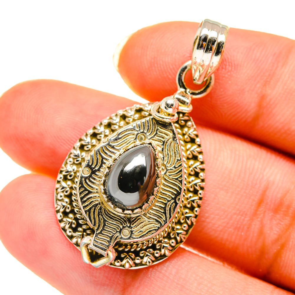 Hematite Pendants handcrafted by Ana Silver Co - PD3906
