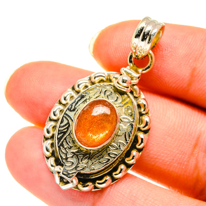 Sunstone Pendants handcrafted by Ana Silver Co - PD3910
