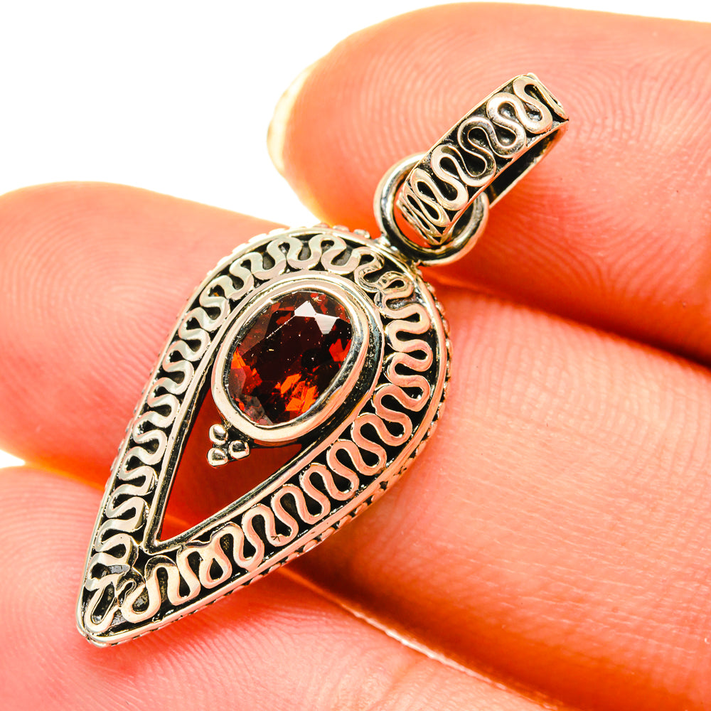 Garnet Pendants handcrafted by Ana Silver Co - PD3915