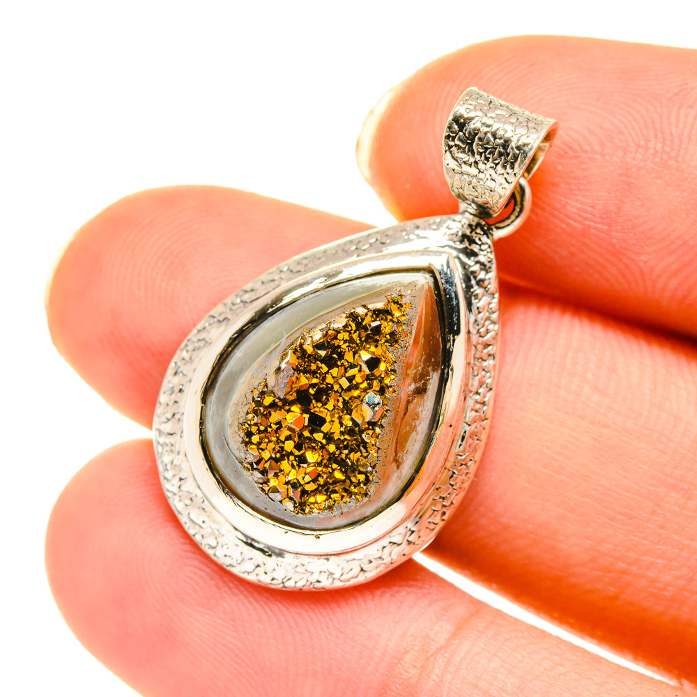 Gold Druzy Druzy Pendants handcrafted by Ana Silver Co - PD3916