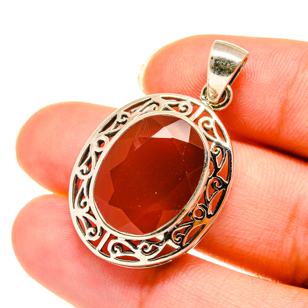 Red Onyx Pendants handcrafted by Ana Silver Co - PD3917