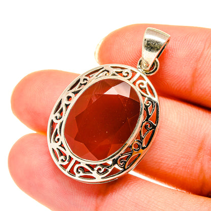 Red Onyx Pendants handcrafted by Ana Silver Co - PD3917
