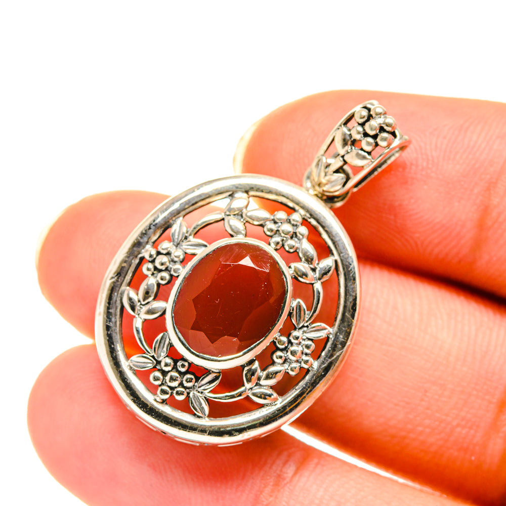 Red Onyx Pendants handcrafted by Ana Silver Co - PD3918