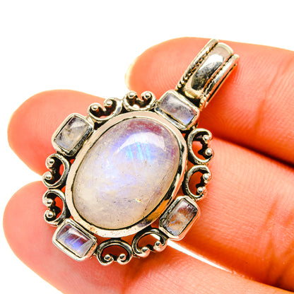 Rainbow Moonstone Pendants handcrafted by Ana Silver Co - PD3932