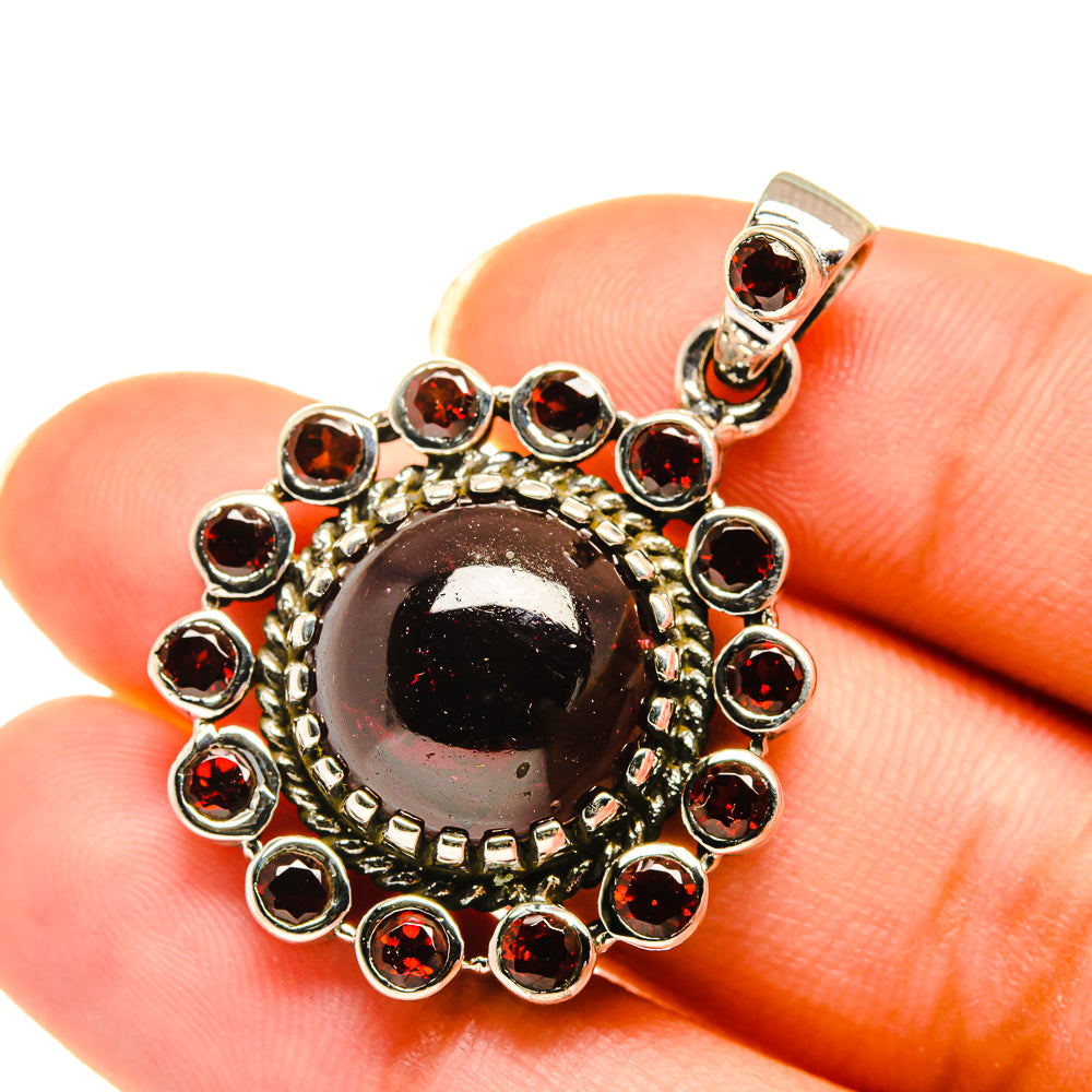 Garnet Pendants handcrafted by Ana Silver Co - PD3933