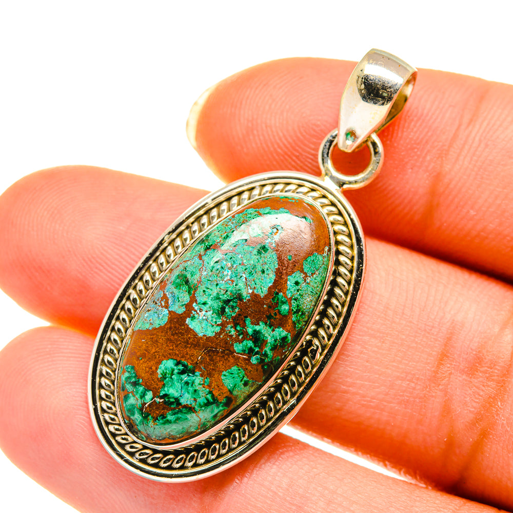 Chrysocolla Pendants handcrafted by Ana Silver Co - PD3942