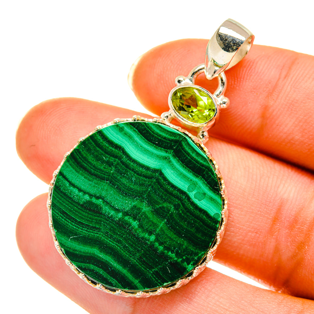 Malachite Pendants handcrafted by Ana Silver Co - PD3950