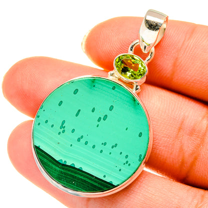 Malachite Pendants handcrafted by Ana Silver Co - PD3954