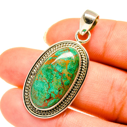 Chrysocolla Pendants handcrafted by Ana Silver Co - PD3956