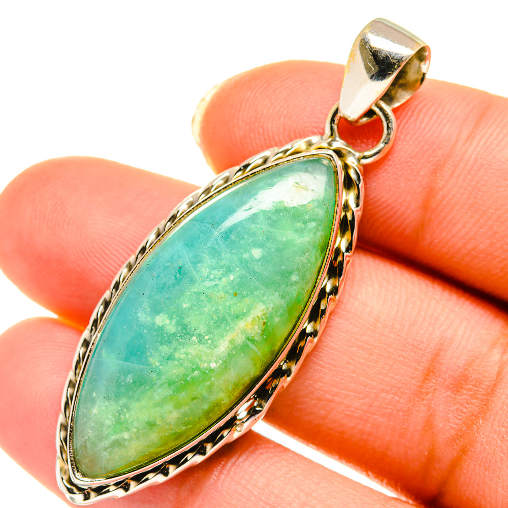 Peruvian Opal Pendants handcrafted by Ana Silver Co - PD3957