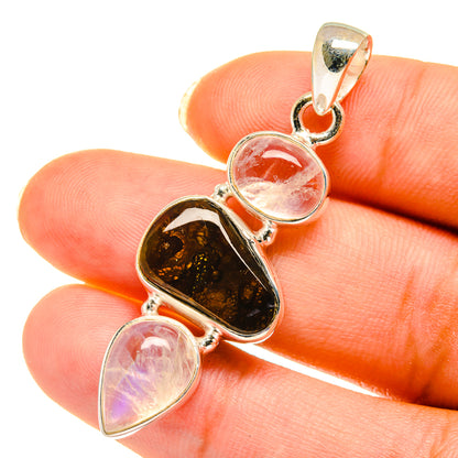 Mexican Fire Agate Pendants handcrafted by Ana Silver Co - PD3969