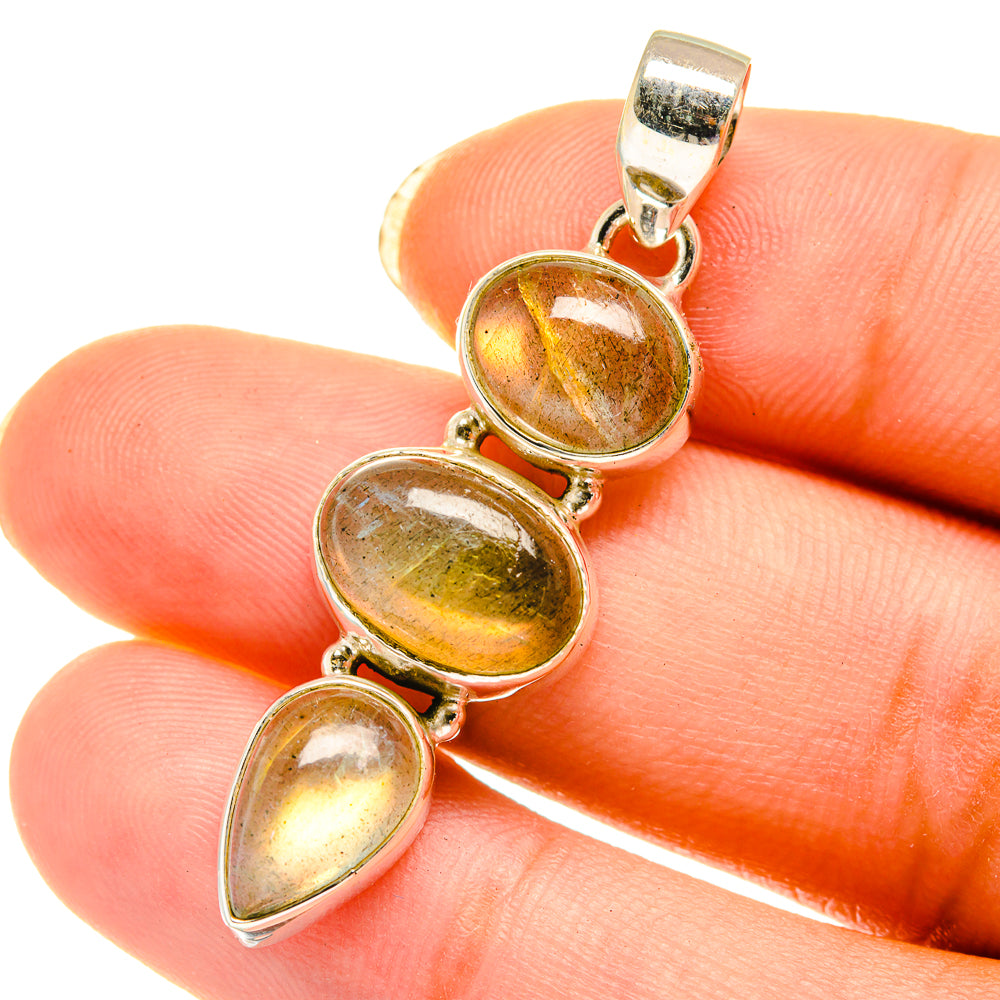 Labradorite Pendants handcrafted by Ana Silver Co - PD3971