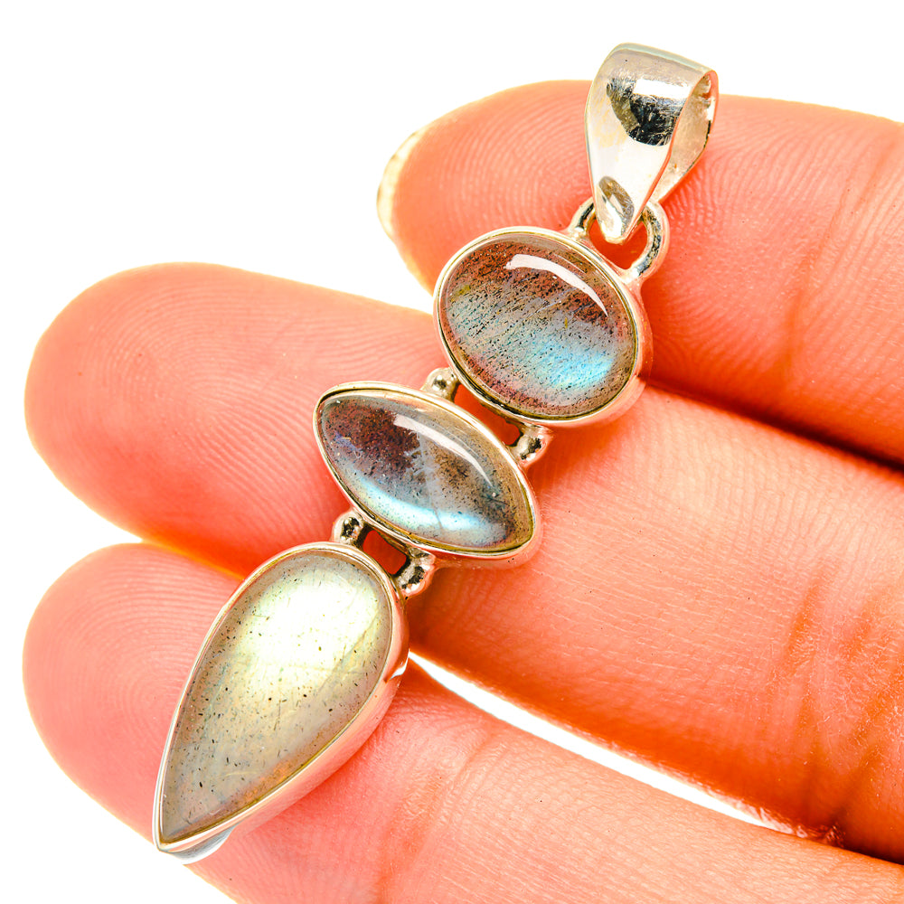 Labradorite Pendants handcrafted by Ana Silver Co - PD3972