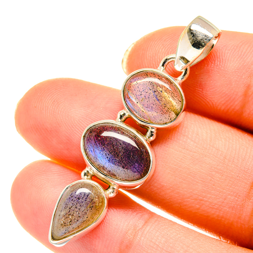 Labradorite Pendants handcrafted by Ana Silver Co - PD3973