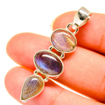 Labradorite Pendants handcrafted by Ana Silver Co - PD3973