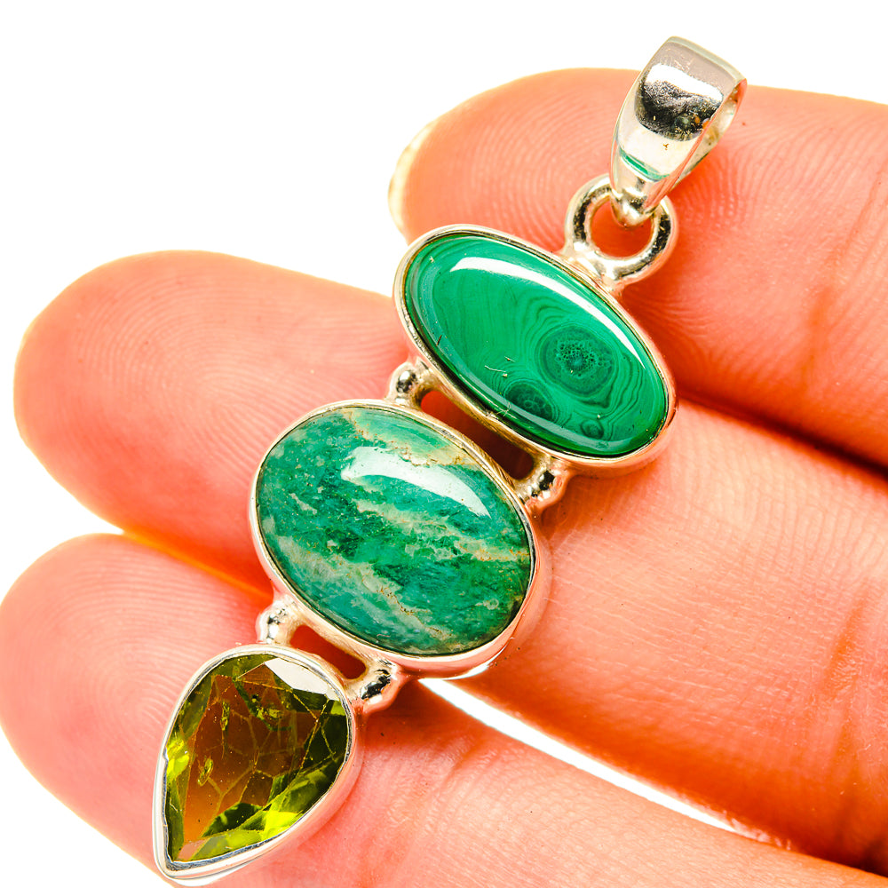 Amazonite Pendants handcrafted by Ana Silver Co - PD3974