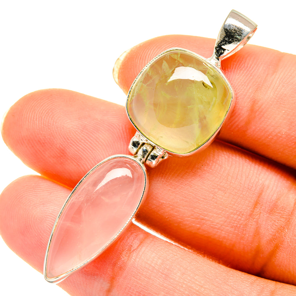 Prehnite Pendants handcrafted by Ana Silver Co - PD3990