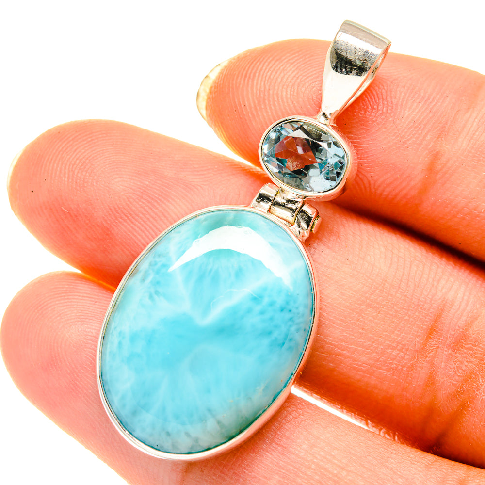 Larimar Pendants handcrafted by Ana Silver Co - PD3994