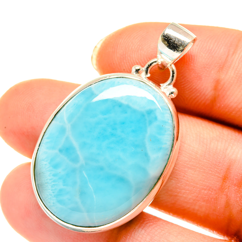 Larimar Pendants handcrafted by Ana Silver Co - PD3996