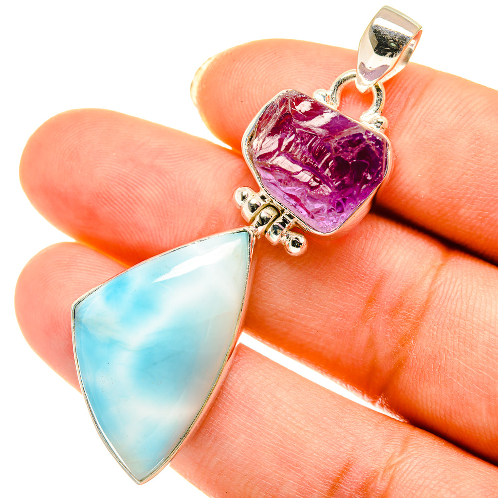 Larimar Pendants handcrafted by Ana Silver Co - PD3999