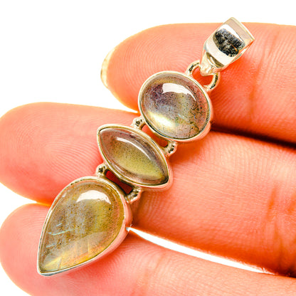 Labradorite Pendants handcrafted by Ana Silver Co - PD4016