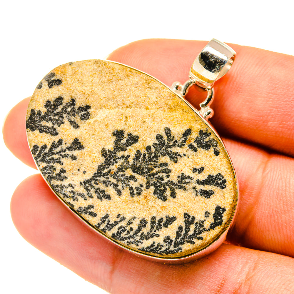 Germany Psilomelane Dendrite Pendants handcrafted by Ana Silver Co - PD4033
