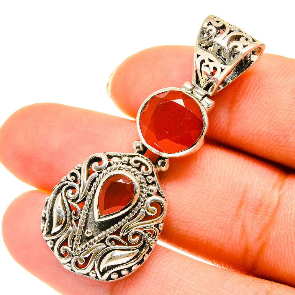 Carnelian Pendants handcrafted by Ana Silver Co - PD4057